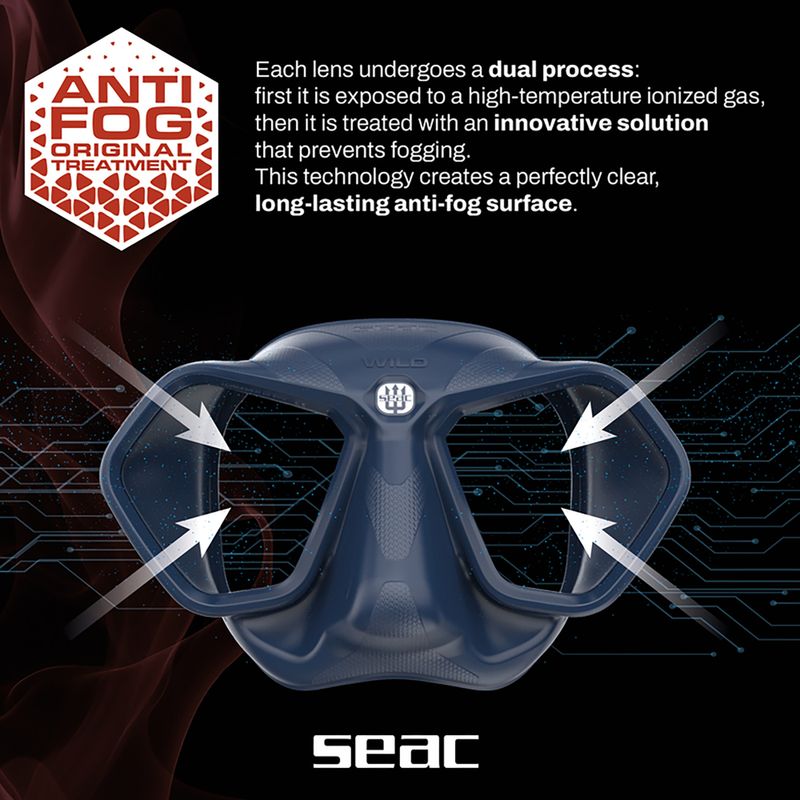 Маска за гмуркане SEAC Wild Antifog blue 5