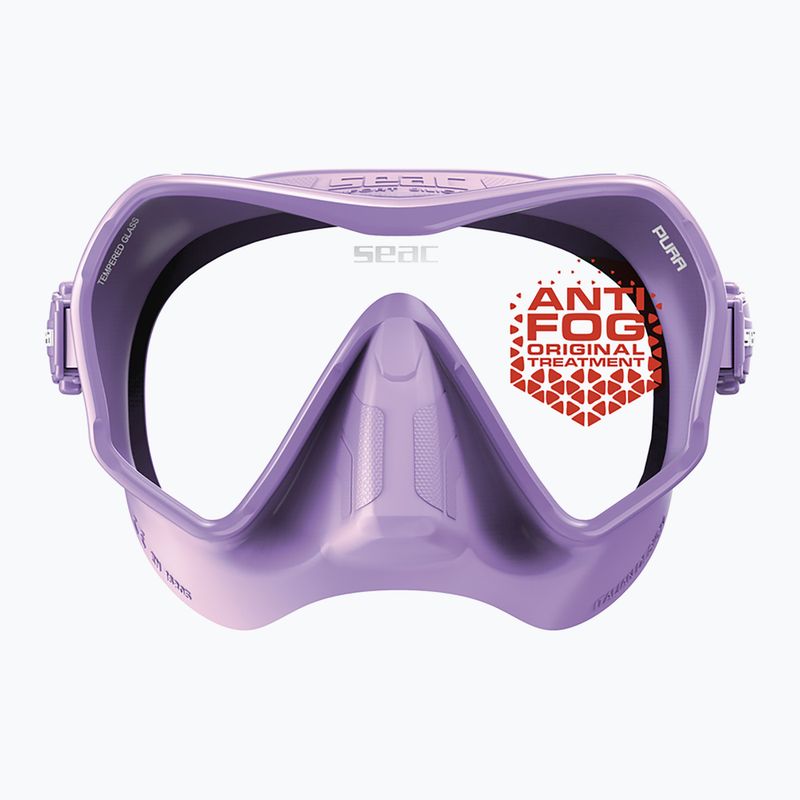 Маска за гмуркане SEAC Pura Antifog lilac 4