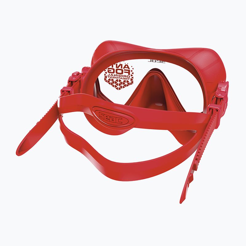 Маска за гмуркане SEAC Pura Antifog red 3