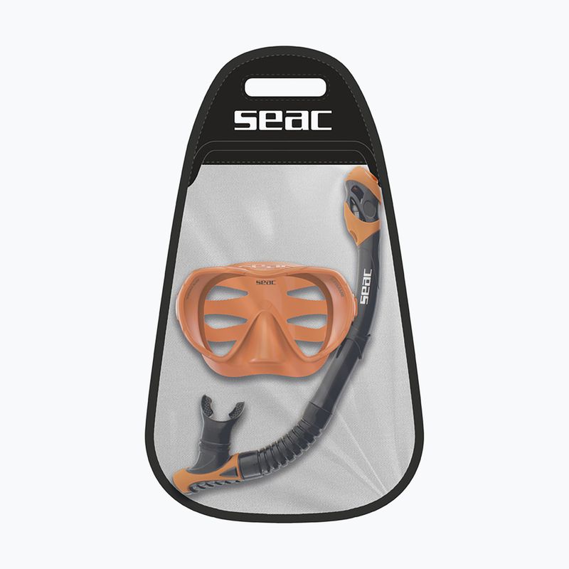 Комплект за шнорхелинг SEAC X-Frame Combo orange 2