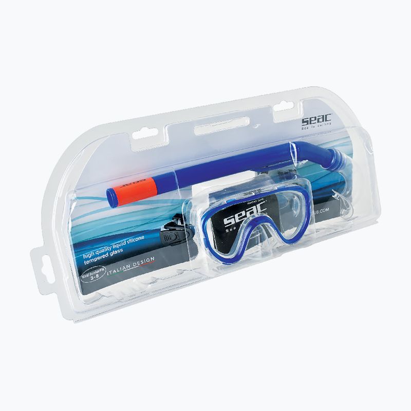 Комплект за шнорхелинг за деца SEAC Marina Bis Set blue 2