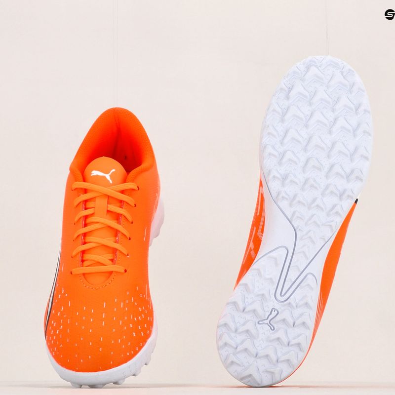 Мъжки футболни обувки PUMA Ultra Play TT ultra orange/puma white/blue glimmer 12