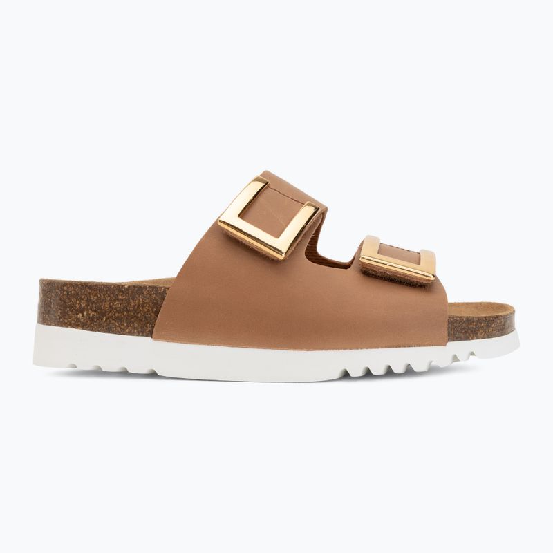 Дамски чехли Scholl Montery 2 Straps Ad Med cognac 2