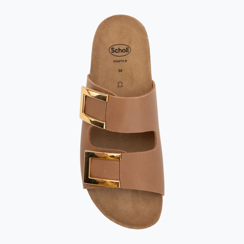 Дамски чехли Scholl Montery 2 Straps Ad Med cognac 5