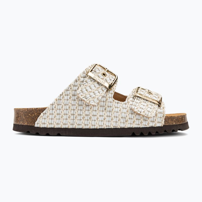Дамски чехли Scholl Noelle Raf Te white 2