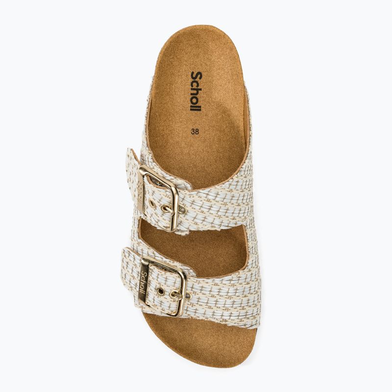 Дамски чехли Scholl Noelle Raf Te white 5