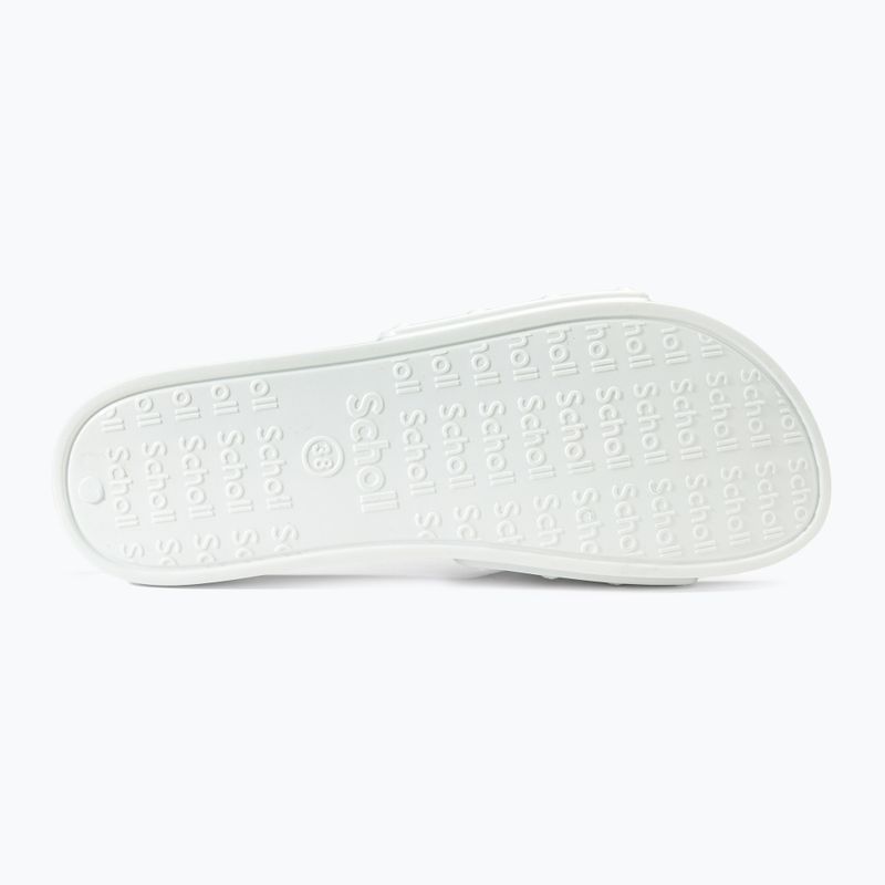 Дамски чехли Scholl Pescura Flat Aqua Eva off white 4