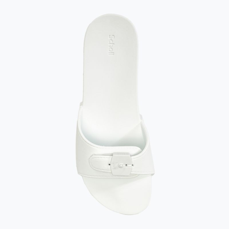 Дамски чехли Scholl Pescura Flat Aqua Eva off white 5