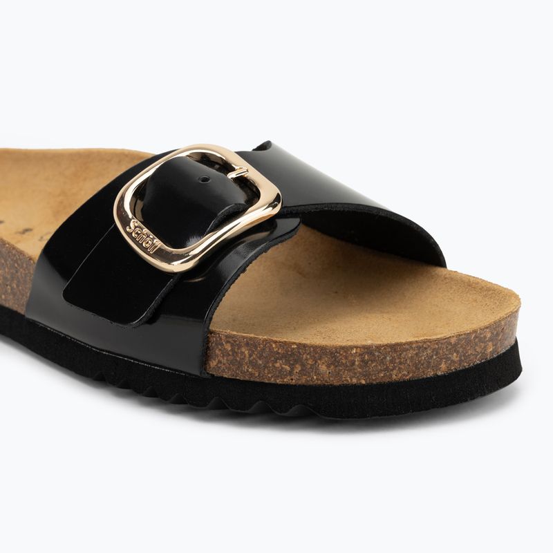 Scholl Kathleen Printed Leather дамски джапанки black 7