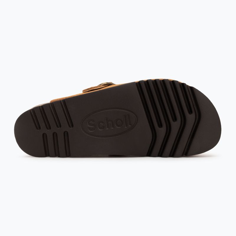 Дамски джапанки Scholl Fae Suede cognac 4