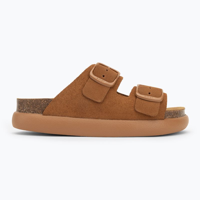 Дамски джапанки Scholl Noelle Chunky Suede cognac 2