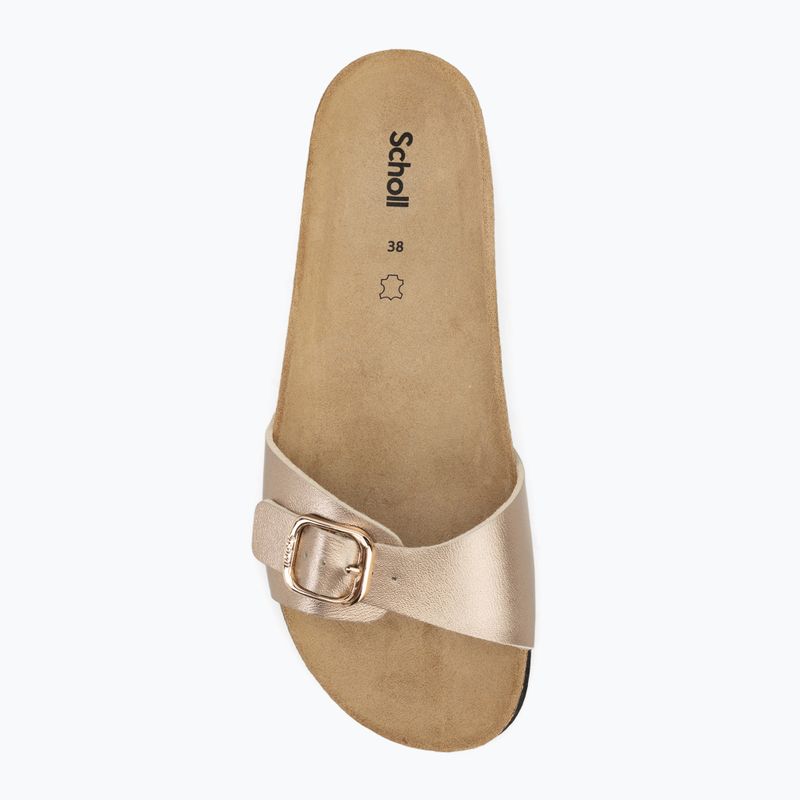 Scholl Estelle Laminated taupe дамски джапанки 5