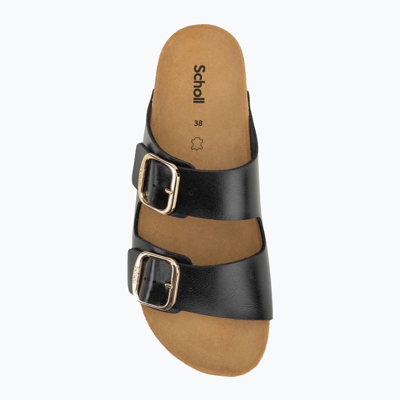 Дамски джапанки Scholl Josephine Laminated black 5