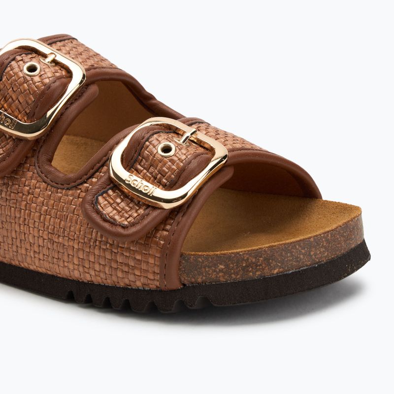 Scholl Noelle Raffia дамски джапанки cognac 7