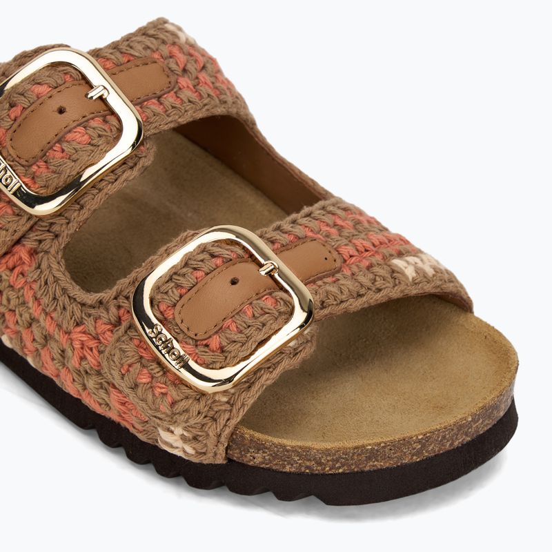 Scholl Noelle Crochet bude/light brown/cognac дамски джапанки 7