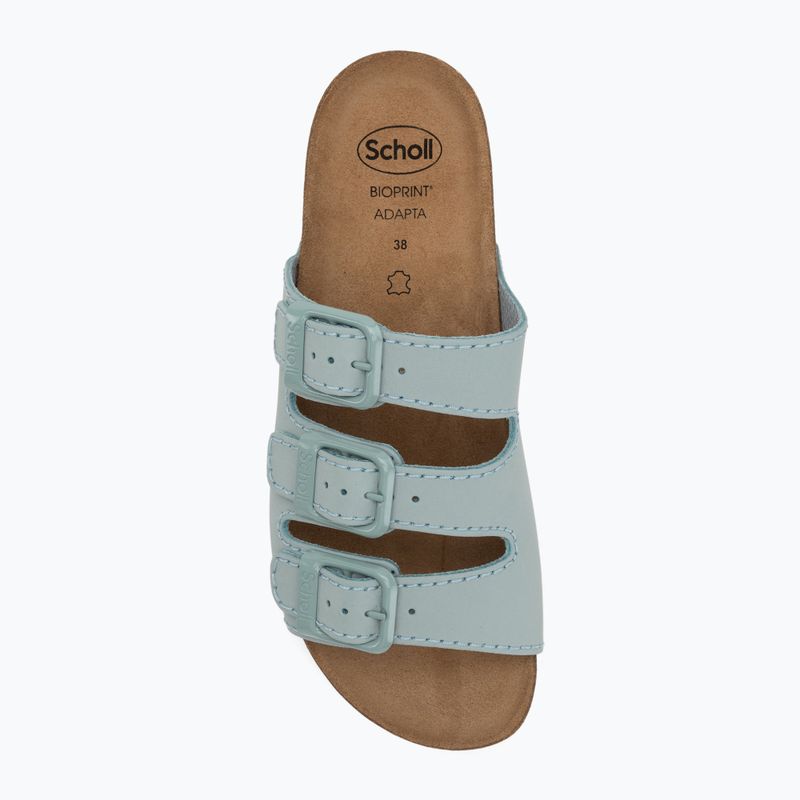 Scholl Rio Wedge Ad Med бледосини дамски джапанки 5