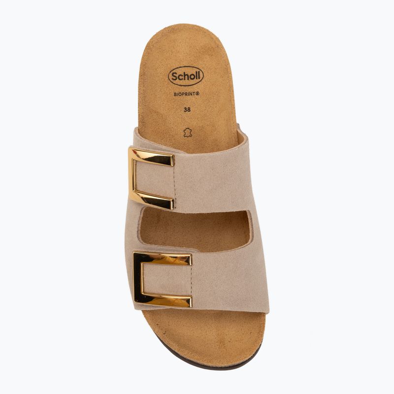 Дамски чехли Scholl Montery 2 Straps Ad Med beige 5
