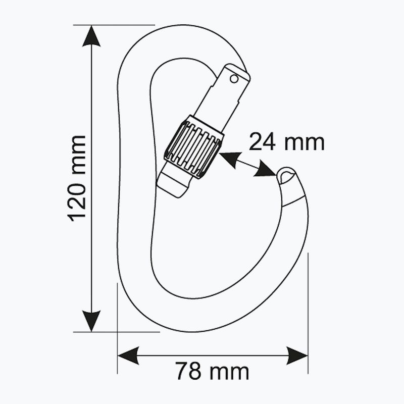 Карабинка CAMP Atom Lock blue 3