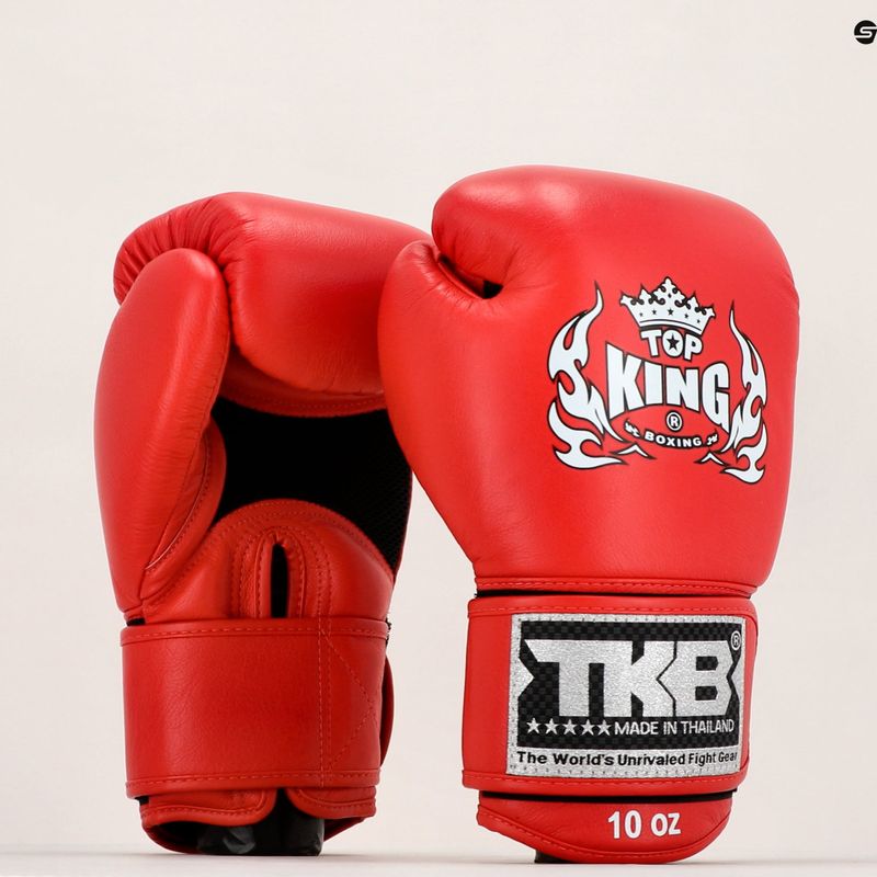 Top King Muay Thai Ultimate Air боксови ръкавици червени TKBGAV-RD 7