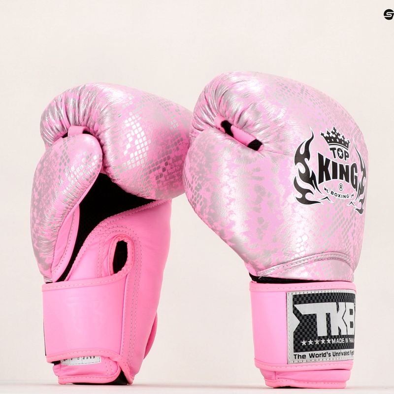 Top King Muay Thai Super Star Air розови боксови ръкавици TKBGSS 9