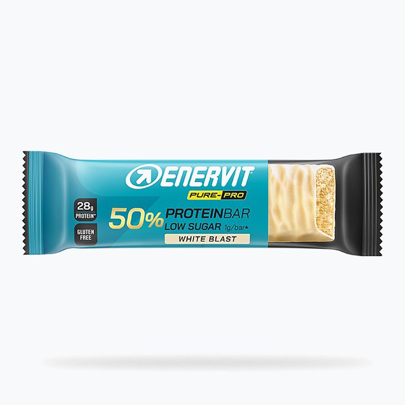 Протеинов бар/Протеиново барче/Протеиново блокче Enervit PurePro Bar White 50% White Blast