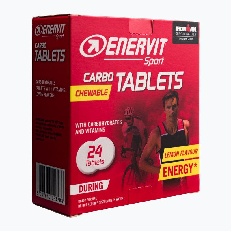 Chew Carbo Enervit въглехидрати 24 таблетки лимон 98378