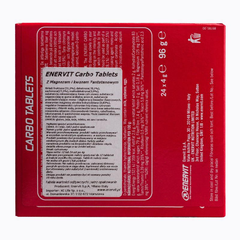 Chew Carbo Enervit въглехидрати 24 таблетки лимон 98378 3