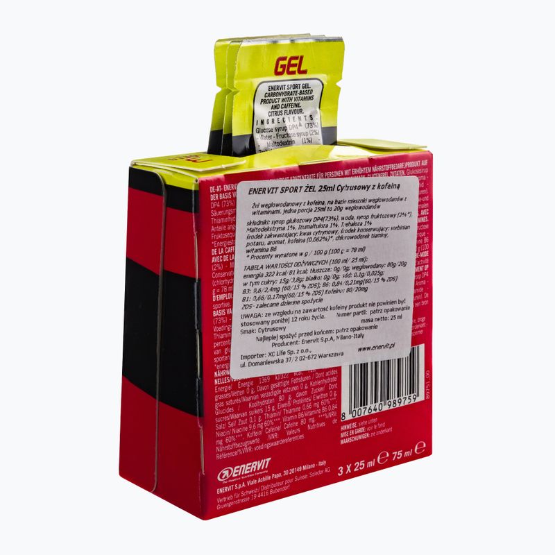 Enervit енергиен гел 3x25ml цитрус 98891 2
