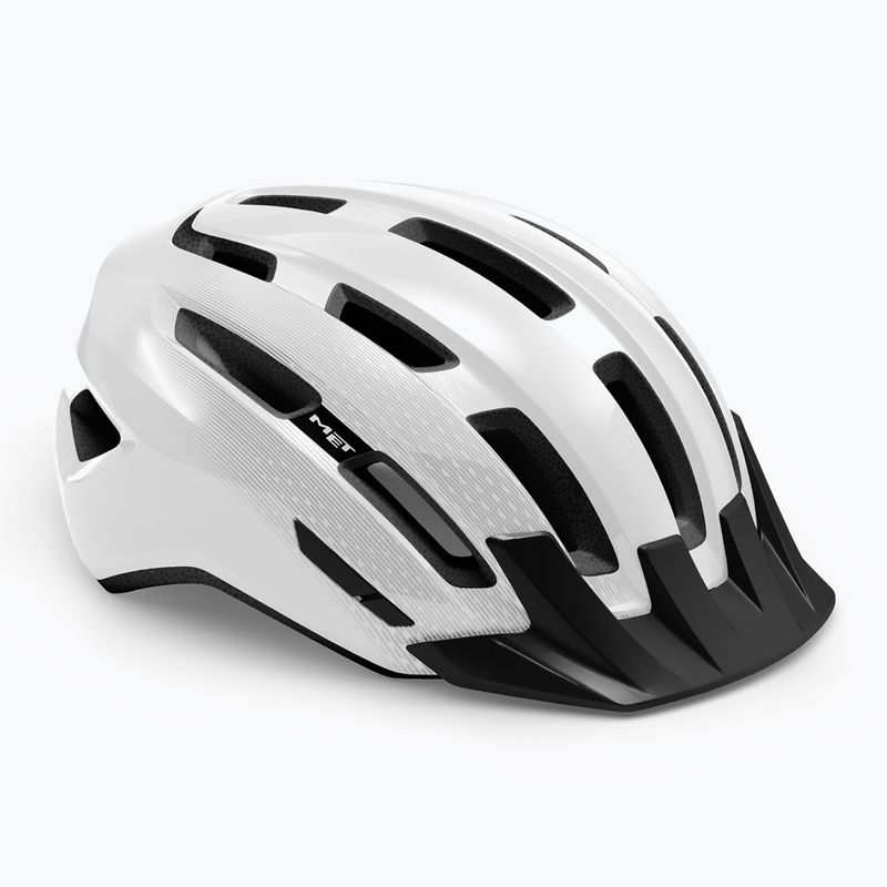 Велосипедна каска MET Downtown white glossy 6