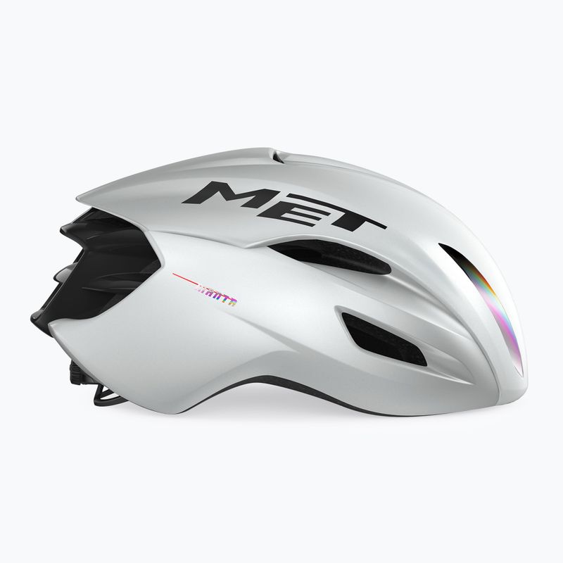 Велосипедна каска MET Manta MIPS white holographic glossy 3