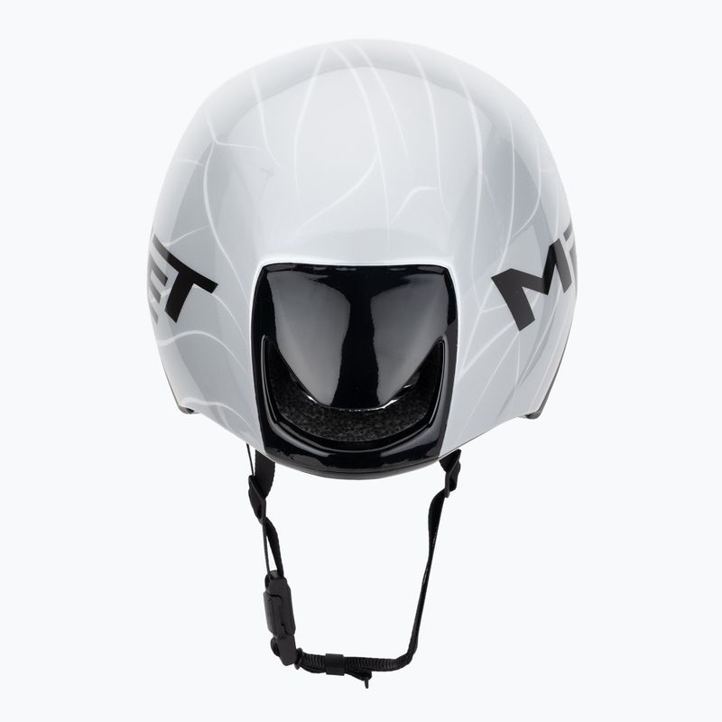 Велосипедна каска MET Codatronica white/silver matt glossy 4
