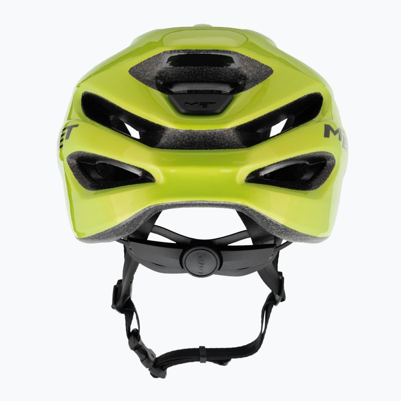 Велосипедна каска MET Idolo lime yellow metallic glossy 3