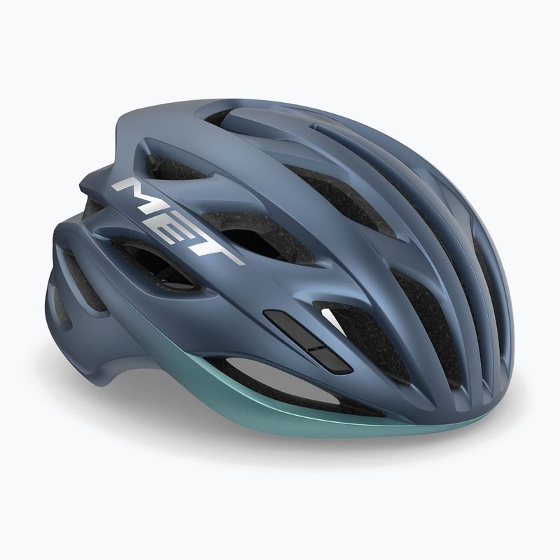 Велосипедна каска MET Estro Mips navy/teal matt 6