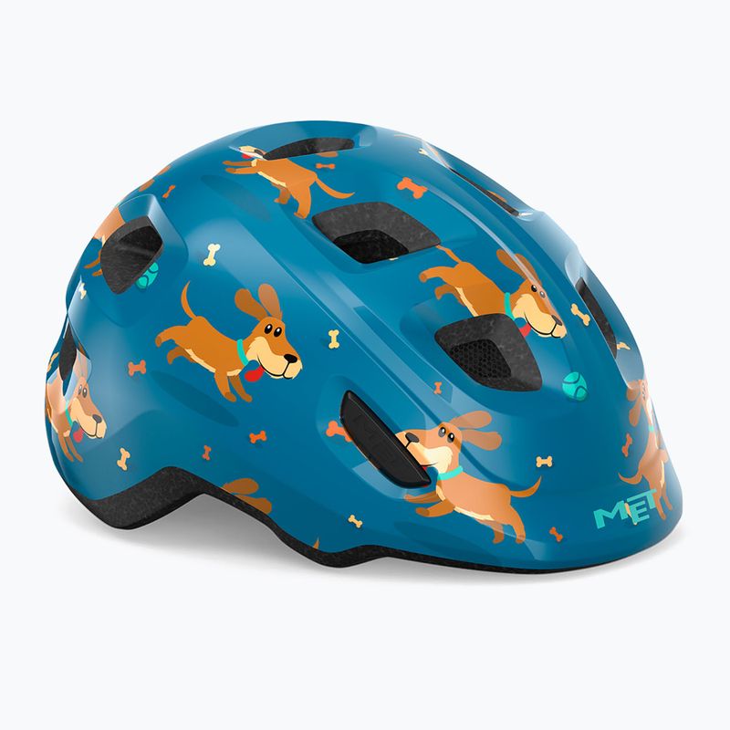Детска велосипедна каска MET Hooray blue teckel glossy 6