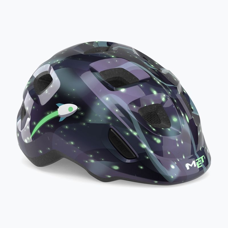 Детска велосипедна каска MET Hooray space glow in the dark 2