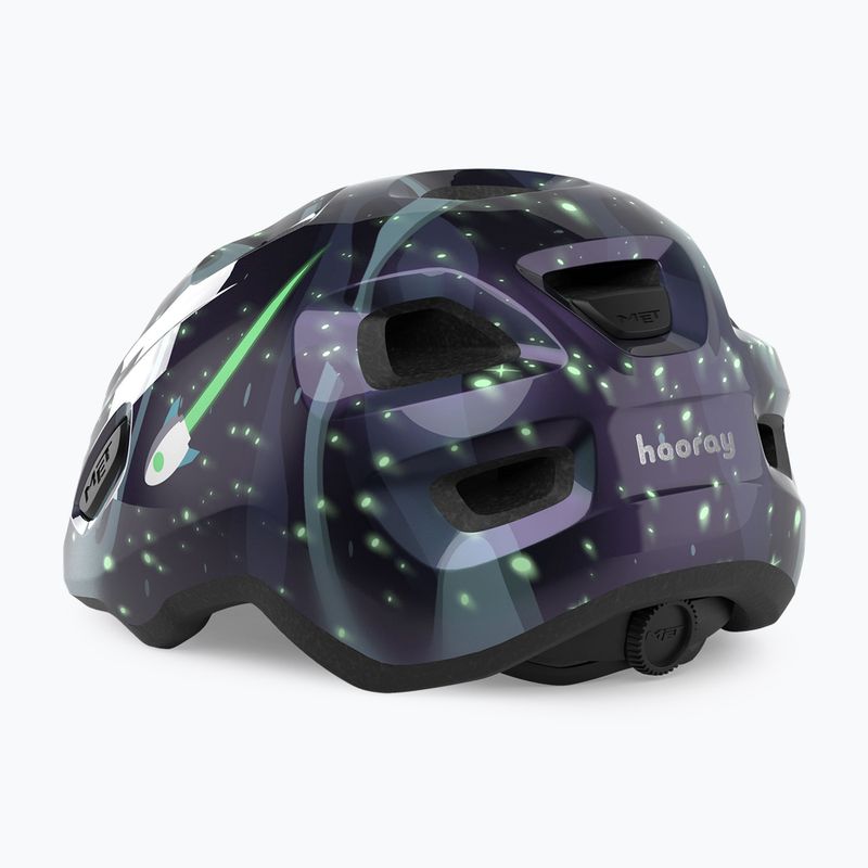 Детска велосипедна каска MET Hooray space glow in the dark 3