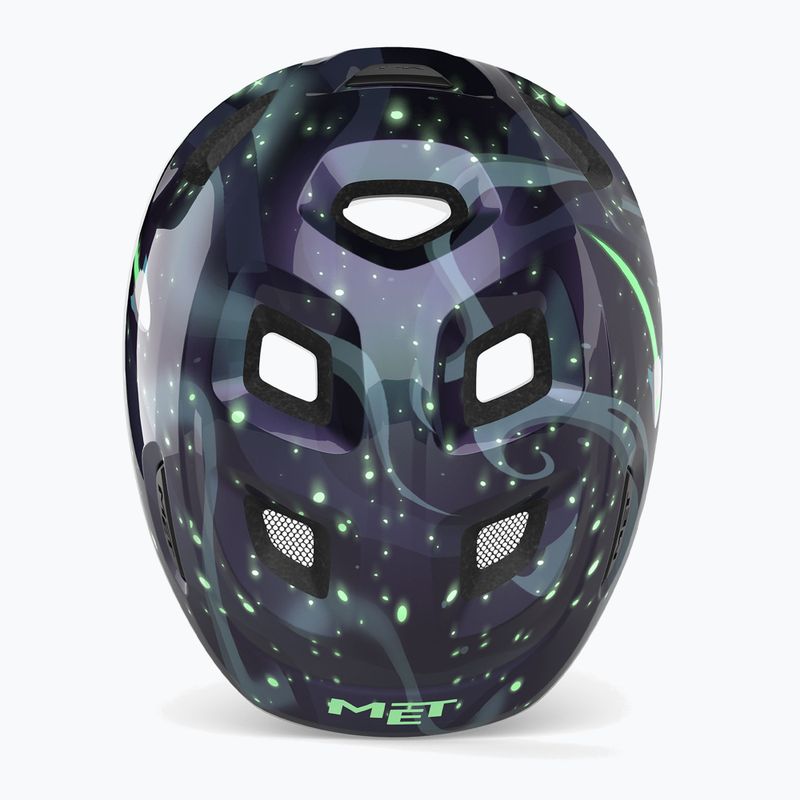 Детска велосипедна каска MET Hooray space glow in the dark 5