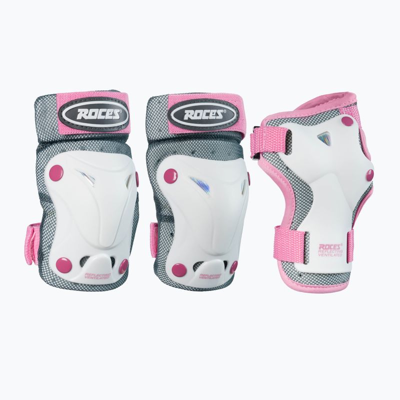 Roces Вентилиран комплект детски подложки 3 Pack, бял 301352