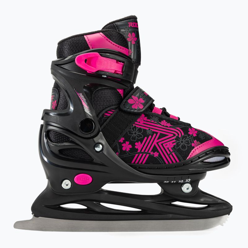 Roces Jokey Ice 3.0 Детски кънки за момичета черно/розово 3