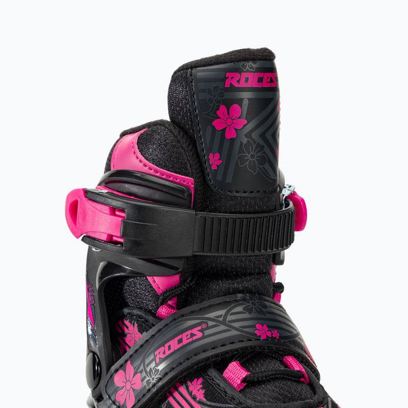 Roces Jokey Ice 3.0 Детски кънки за момичета черно/розово 7