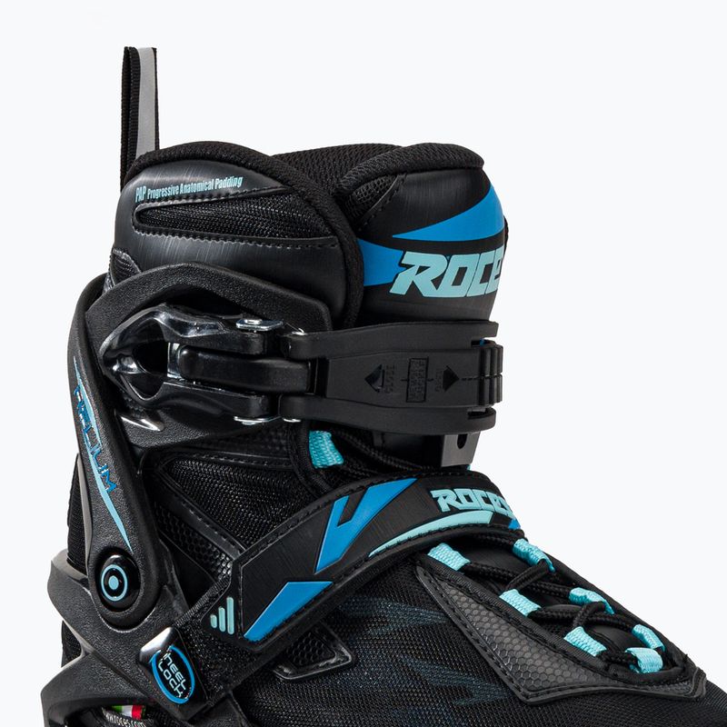 Дамски ролкови кънки Roces Helium II TIF black/azure 5