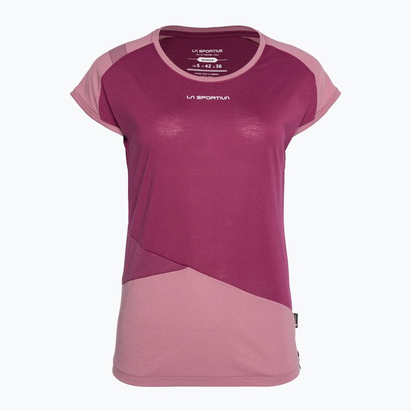 Дамска тениска за катерене La Sportiva Hold pink O81502405