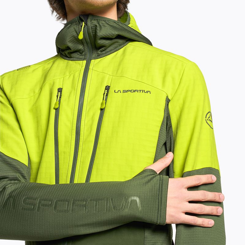 Мъжки потник за трекинг La Sportiva Session Tech Hoody forest/lime punch 3