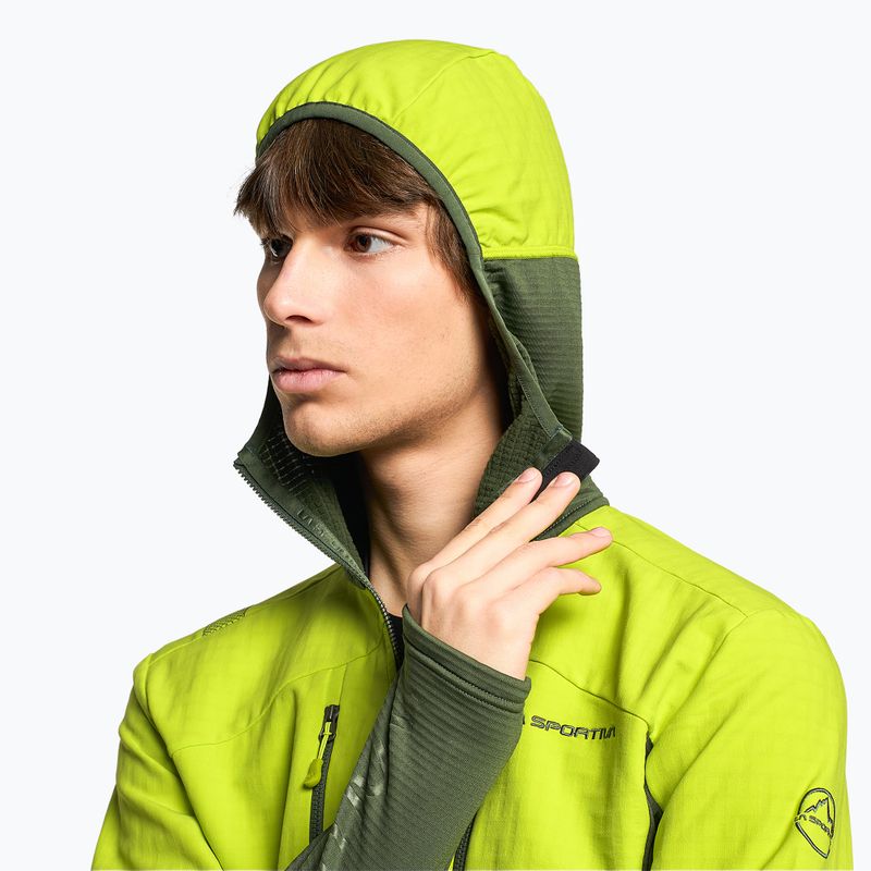 Мъжки потник за трекинг La Sportiva Session Tech Hoody forest/lime punch 4