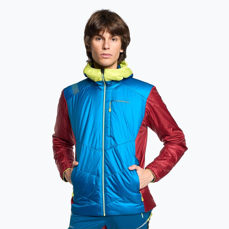 Мъжко пухено яке La Sportiva Mythic Primaloft electric blue/sangria