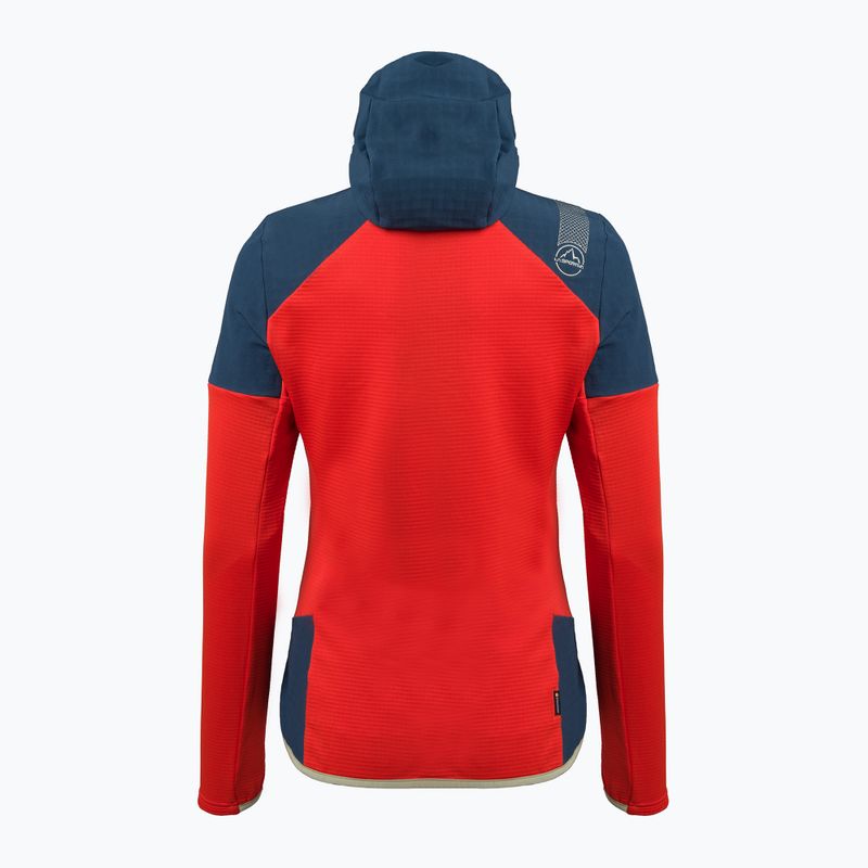 Дамски потник La Sportiva Session Tech Hoody storm blue/cherry tomato trekking sweatshirt 2
