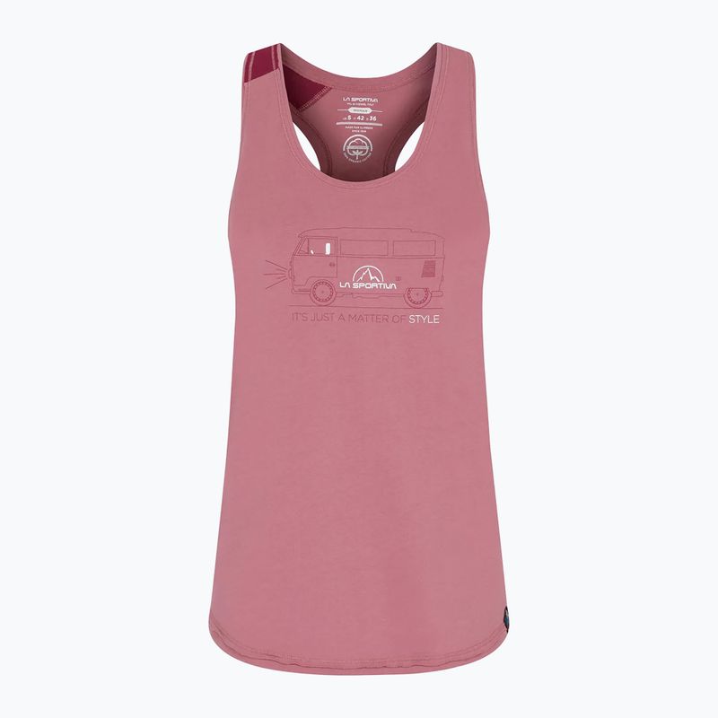 Дамска тениска за катерене La Sportiva Van Tank pink I30405405