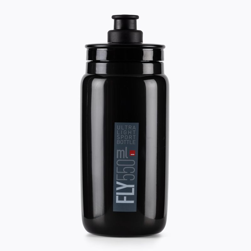 Колоездачна бутилка Elite FLY черно-сива EL01604308 2