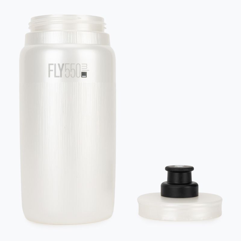 Велосипедна бутилка Elite FLY Tex 550 ml pearl white 4