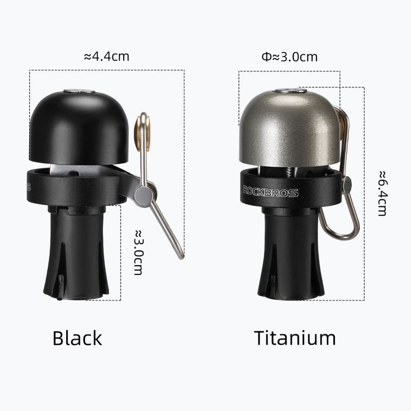 Велосипеден звънец  Rockbros 71710005002 Handlebar Bell ti-color 2